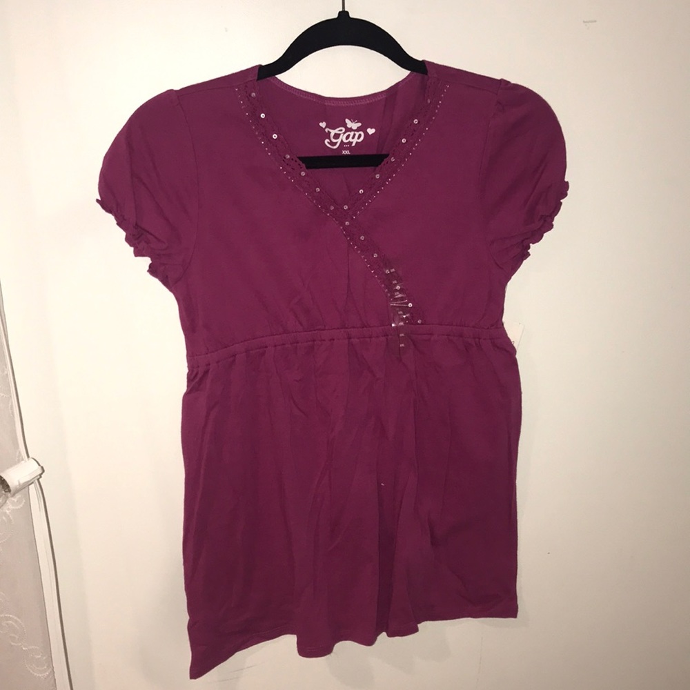 A magenta t-shirt